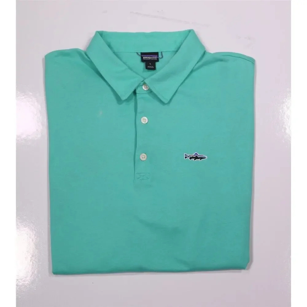 Patagonia Mint Green Polo Shirt